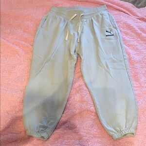EUC Puma Light Gray Women's Jogger Pants